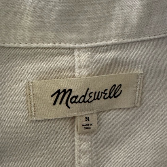 NWOT Madewell Drakefield Shirt-Jacket in Ecru - Picture 5 of 10